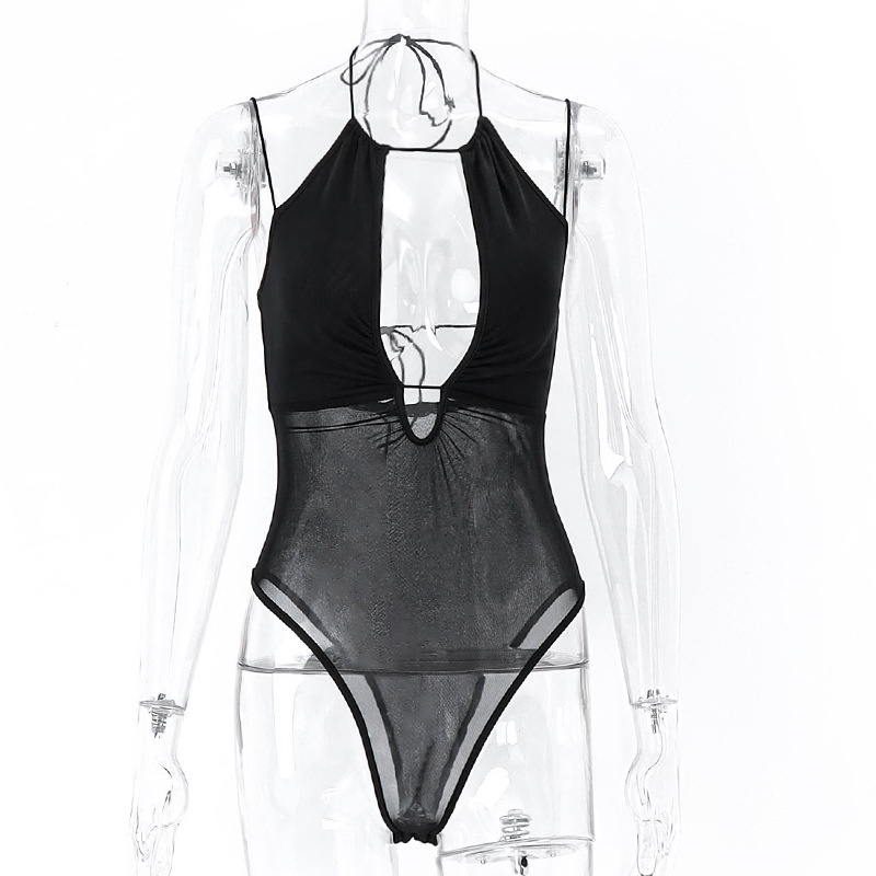 Bộ Áo Liền Quần Sát Nách Hở Lưng Quyến Rũ Dành Cho Nữ