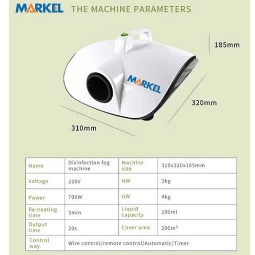 Máy khử mùi, khử khuẩn ôtô Markel chính hãng