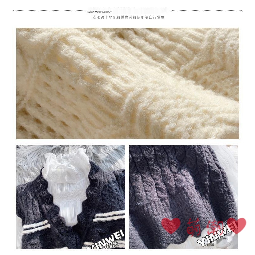 ❤Đáng yêu Tide❤Áo dệt kim sát nách dáng rộng cổ chữ V phối ren kiểu Hàn Quốc thời trang mùa xuân cho nữ size S-3xl | BigBuy360 - bigbuy360.vn