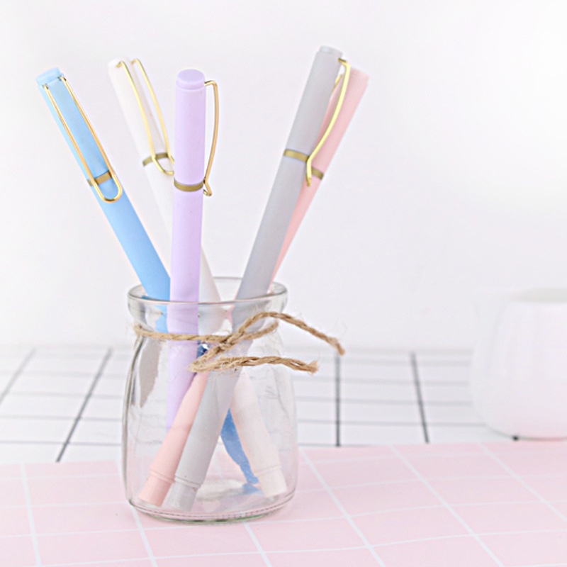 1 Bút gel Màu Sắc macaron 5 Kiểu Tùy Chọn Dùng Cho Học Sinh/Văn Phòng