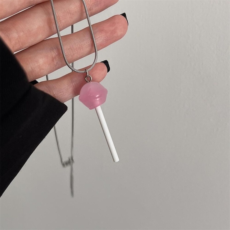 Vòng cổ Mặt Hình Kẹo Mút Dễ Thương Dành Cho Cặp Đôi