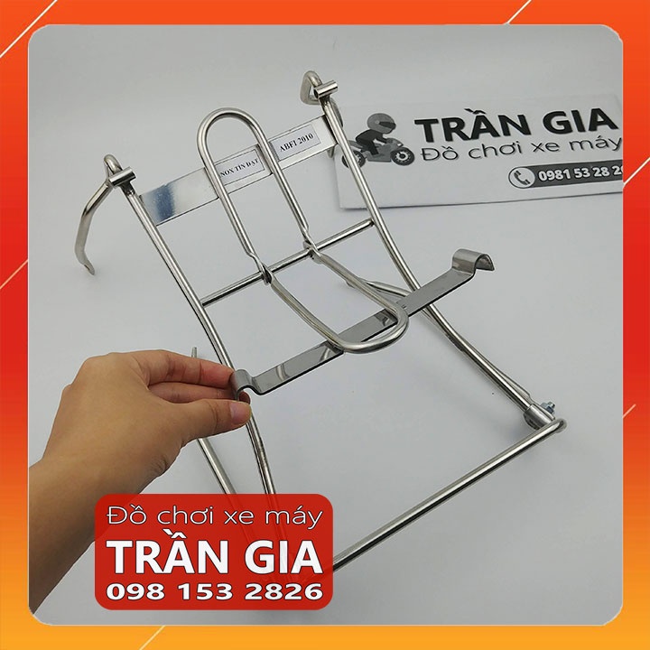 Baga giữa INOX xe AB airblade 2010 fi gác baga trước treo đồ air blade Thái bản phun xăng điện tử 8 ly