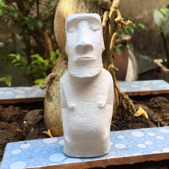 Tượng đá moai Đảo phục sinh Ester Island trang trí hồ thủy sinh hồ cá tiểu cảnh