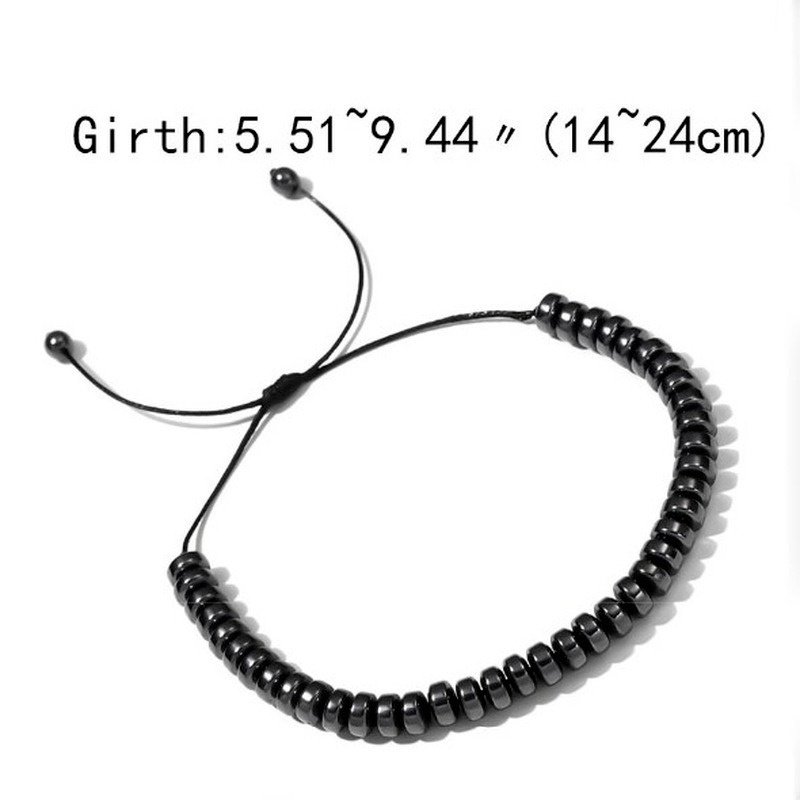 Vòng Tay Đá Hematite Màu Đen Thời Trang Giảm Mệt Mỏi