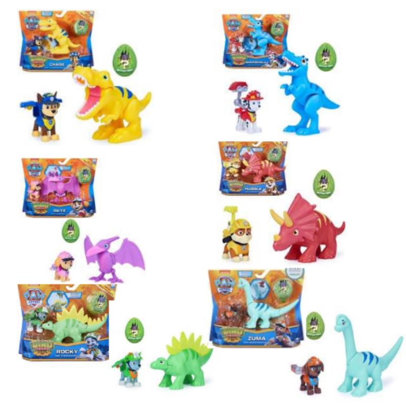 Đồ chơi Paw Patrol: set các chó cứu hộ Dino Rescue kèm khủng long