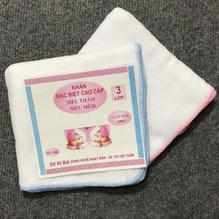 10 Khăn sữa xuất nhật kiba 2,3,4 lớp cho bé