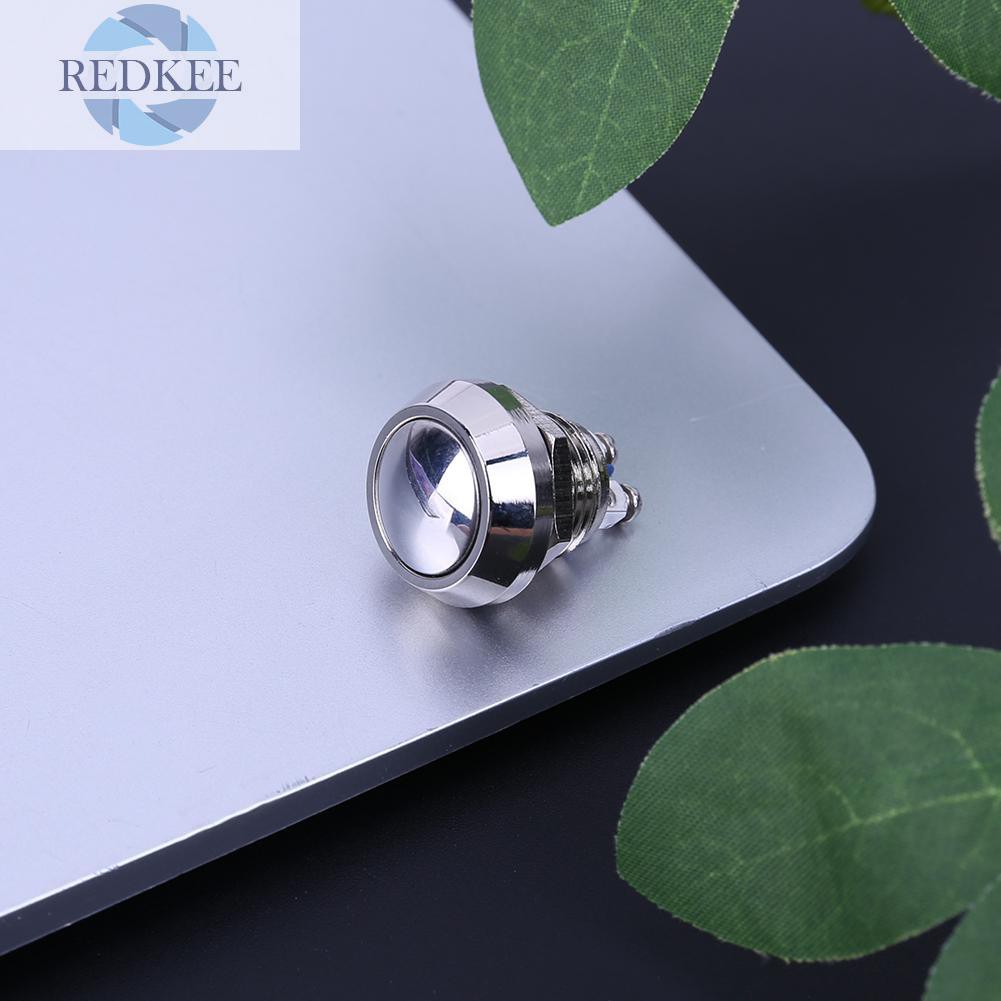 Công tắc nút nhấn kim loại thép không gỉ 12mm dành cho tàu thuyền