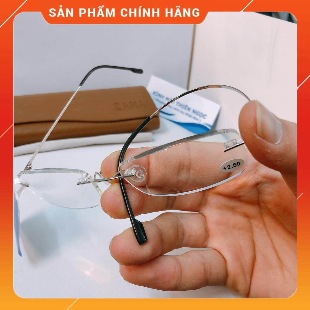 Kính lão thị siêu dẻo TITANIUM mắt antiBLUE cực sáng rõ siêu nhẹ kính có độ đọc chữ KMTNKT101