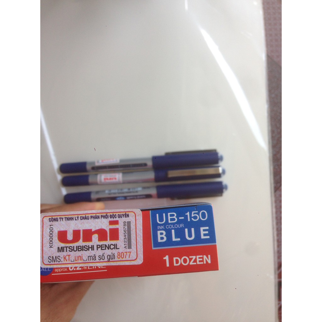 Bút lông kim Eye Micro 0.5 UB-150 xanh - Bút ký UB -150 chính hãng