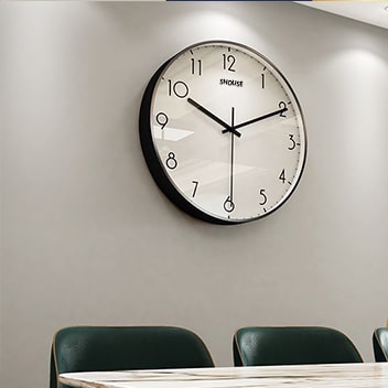 Đồng Hồ Treo Tường Kim Trôi quartz hình tròn trang trí nghệ thuật cao cấp hiện đại cho phòng khách không gây tiếng động