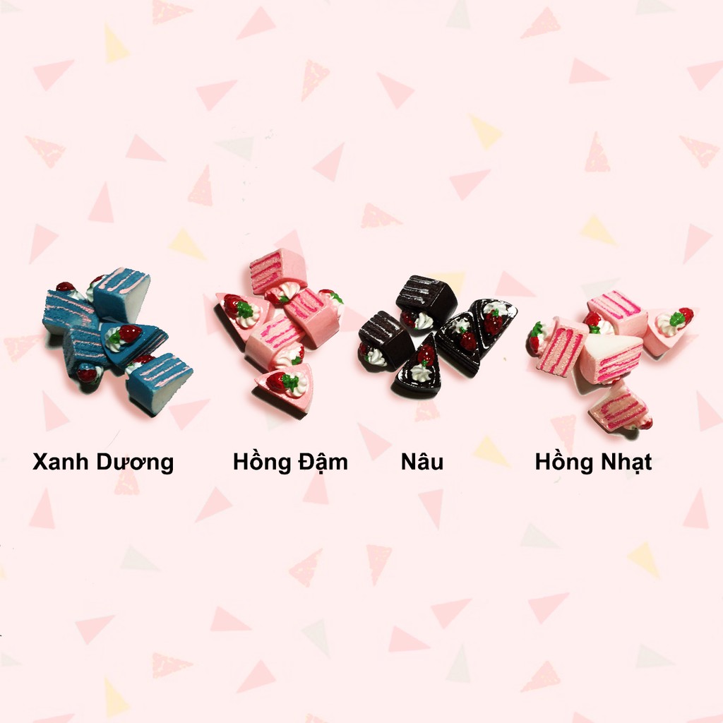 Bánh kem hồng có dâu tây/ Charm Slime