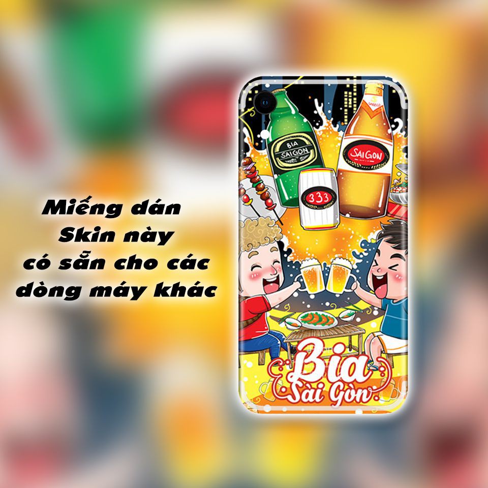 Miếng dán skin hình Bia Sài Gòn (Mã: Chib003) cho iPhone 5/6/6Plus/7/7Plus/X/XS max/11/11 Pro/11Pro max 