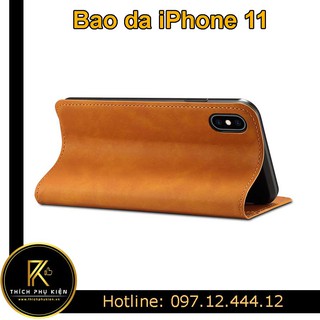 Bao Da Cao Cấp Có Túi iPhone 11/ iPhone 11 Pro/ iPhone 11 Pro Max