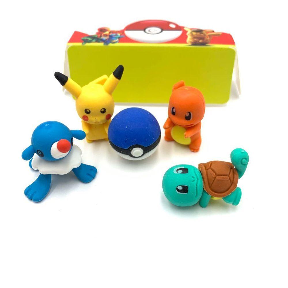 Hộp 5 Gôm Tẩy Tạo Hình Nhân Vật Hoạt Hình Pokemon