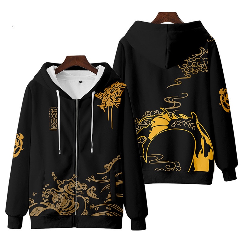 Áo Khoác Hoodie Tay Dài Dáng Rộng Có Khóa Kéo In Hình Arknights Lee / Mudrock / Mountain / Atlasia 3D Thời Trang Unisex 2022