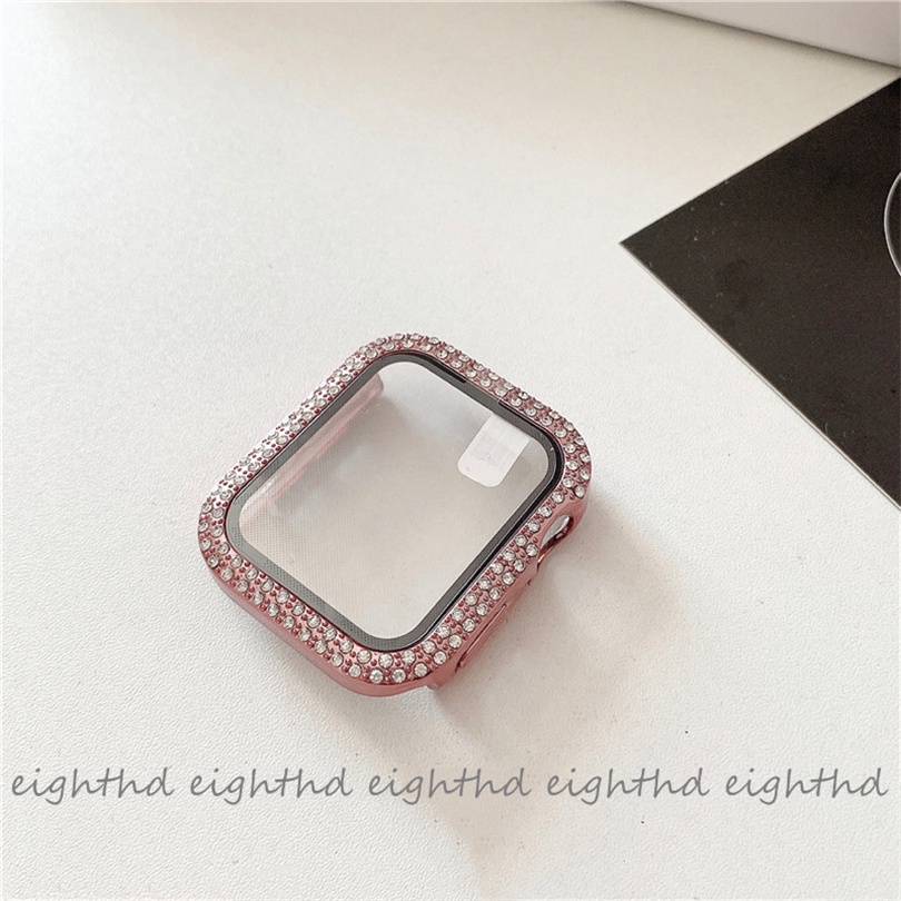 Ốp Mặt Kính Cường Lực Dành Cho Đồng Hồ Thông Minh Series 7 6 SE 5 4 3 2 1 Kích Thước 41mm 45mm 44mm 42mm 40mm 38mm