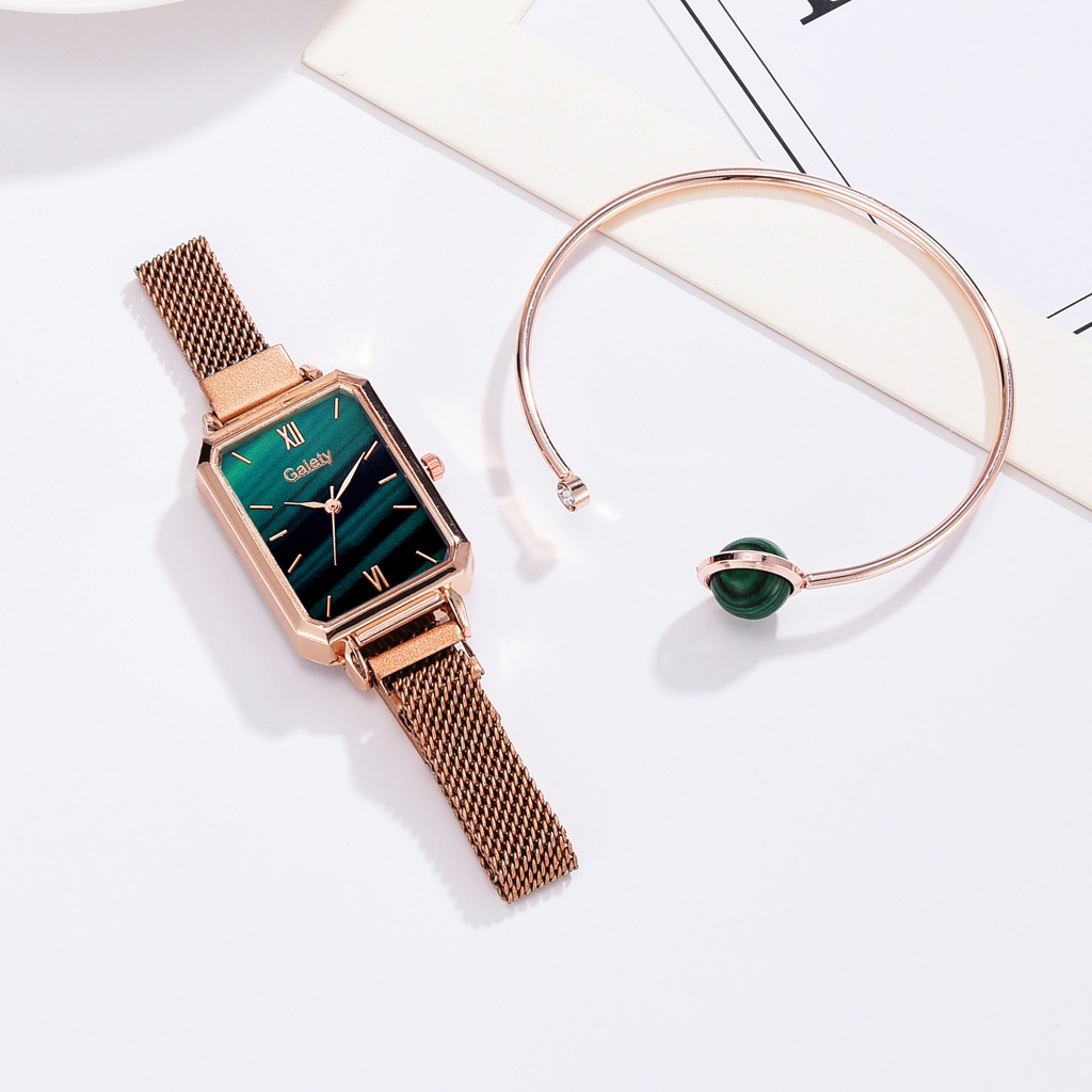 Đồng Hồ Nữ Chính Hãng GALETY TD1 Mặt Vuông Thời Trang Dây Nam Châm Dây Lụa Cao Cấp Đẹp Giá Rẻ