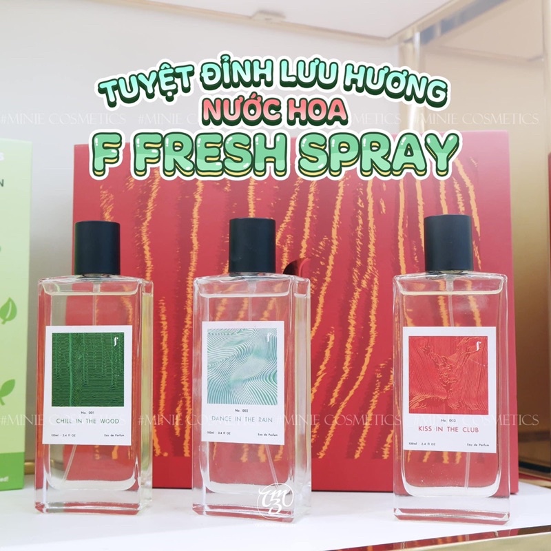 Nước Hoa F FRESH SPRAY chuẩn chính hãng giá siêu rẻ