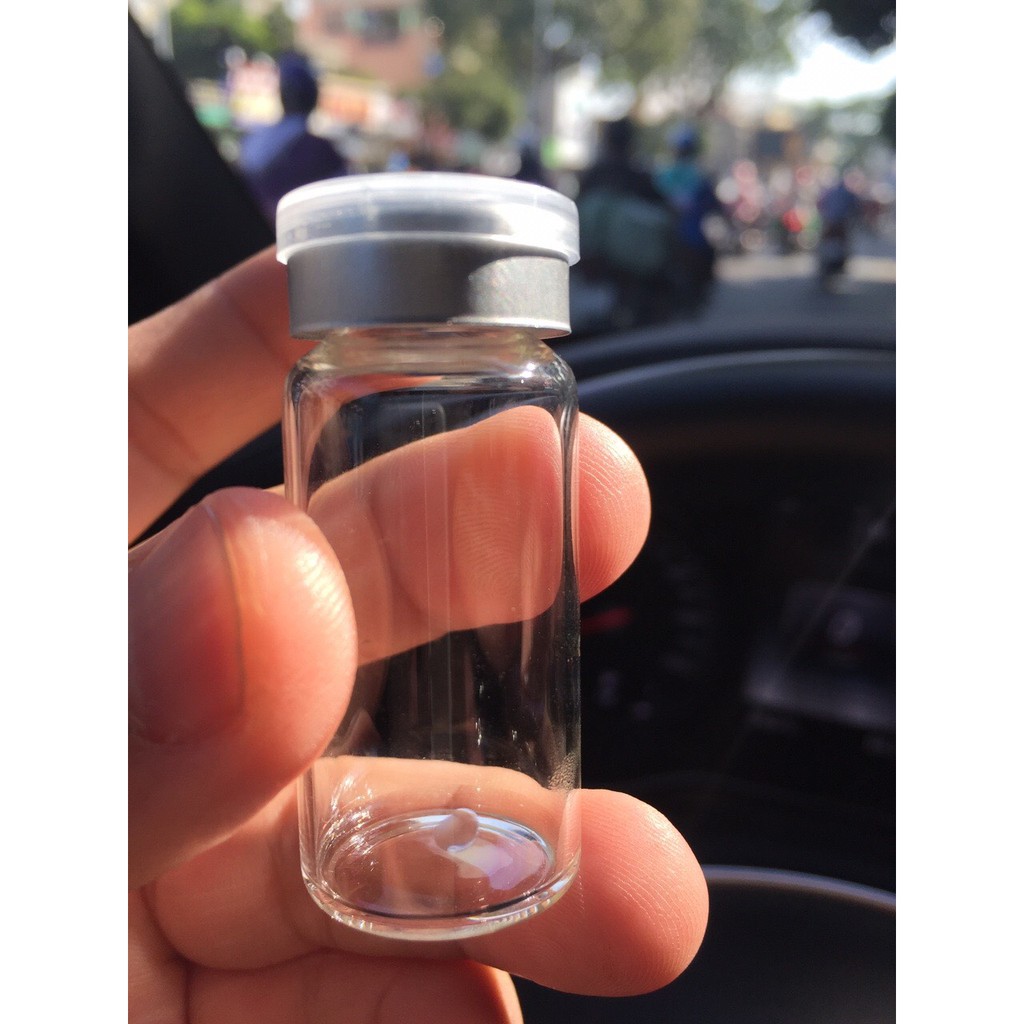Combo 100 lọ thủy tinh 10ml màu trắng đủ nắp, chai lọ hủ thủy tinh đựng vacxin 10ml