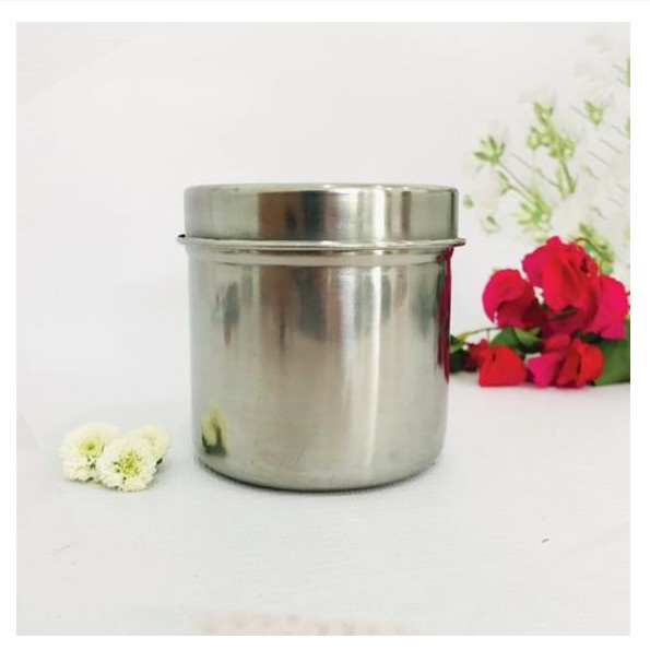 Hũ inox Đựng Bông Spa Thiết Bị Dùng Chủ Yếu Trong y tế Nhỏ Gọn Tiện Dụng