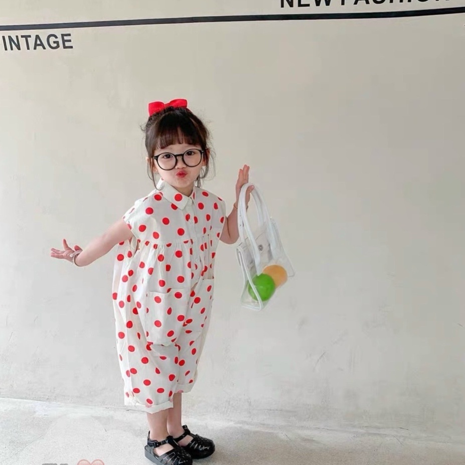 Quần áo bé gái - Jum chấm bi siêu cưng cho bé gái 1-5T  - BBG1