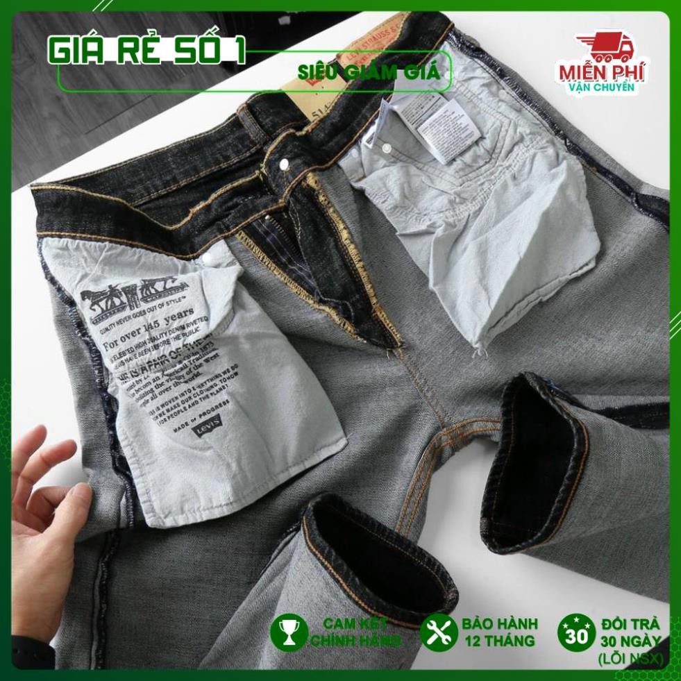 [Bán Sỉ]- Quần Jeans Levis 514 ống đứng, dáng suông, co giãn nhẹ. Hàng xịn Made in Cambodia