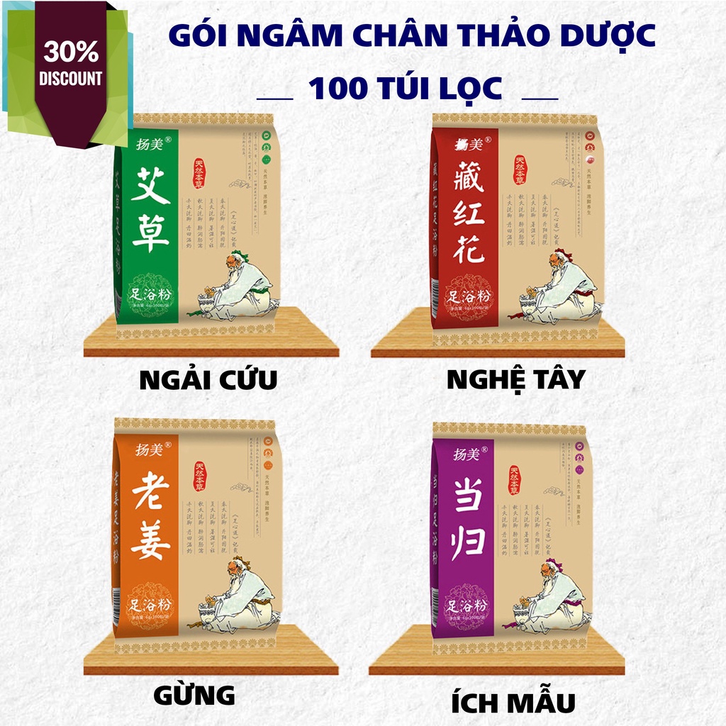 Thảo Dược Ngâm Chân , Ngâm Chân Thải Độc ,túi 100 gói