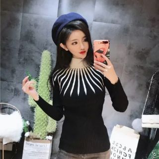 Áo len cao cổ nữ quảng châu