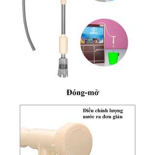 Máy hút cặn bể CÁ AS 715 có sạc