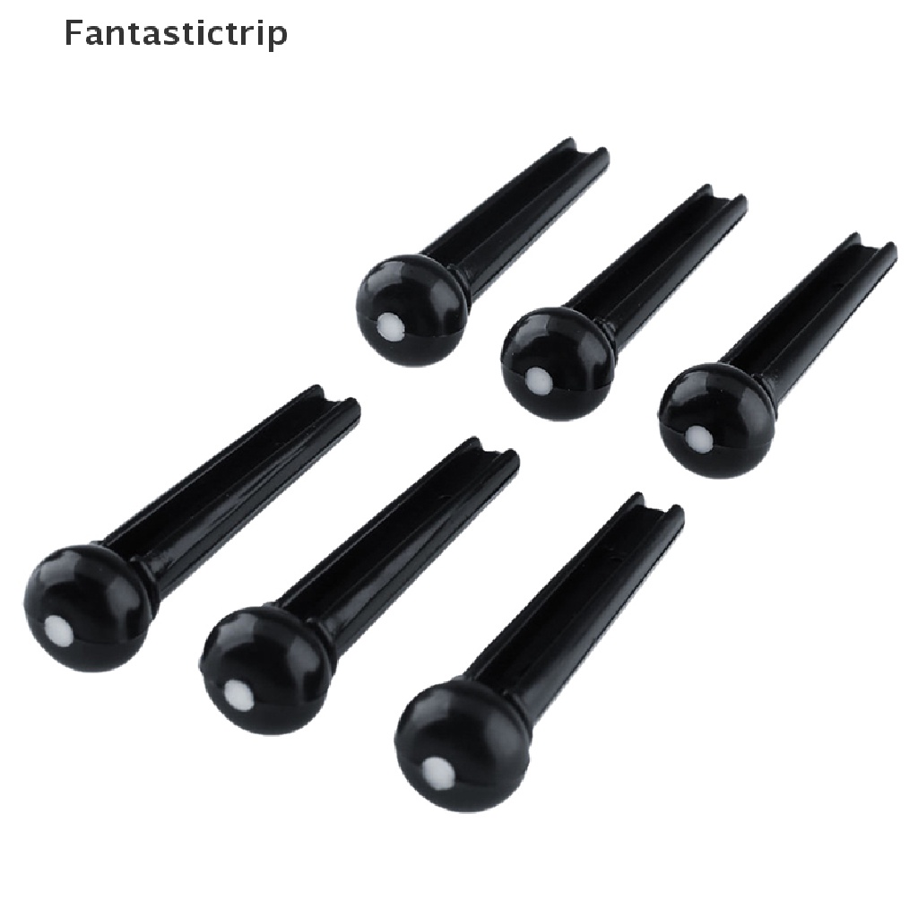 Bộ 6 Ghim Đàn guitar Bằng Gỗ Màu Đen
