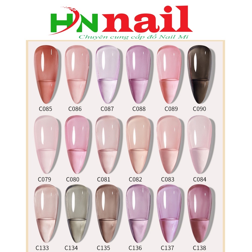 Sơn gel Thạch Rykaergel chai15ml chăm sóc móng làm đẹp nail spa phun xăm thời trang nữ shop hnnail