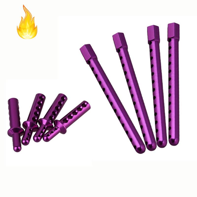 Set 8 phụ kiện cố định thân xe RC1:10 bằng hợp kim nhôm màu tím cho xe đua HSP 108037 &amp; 4 cái 102037