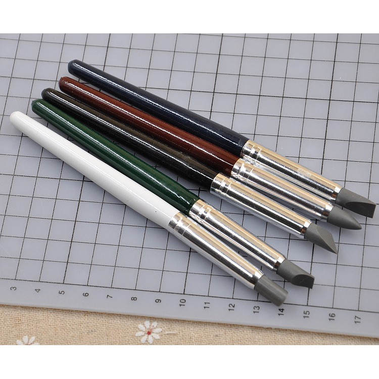 Miễn phí vận chuyển khuyến mãi gốm mềm đất sét loại bỏ dấu vân tay cao su mềm bút lớn xử lý đầy màu sắc đầu mềm bút bút silicon đầy màu sắc