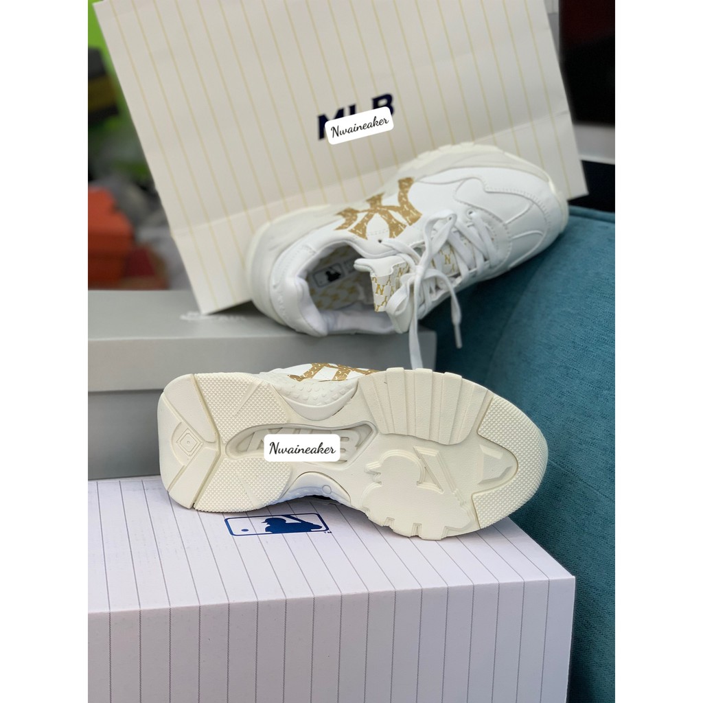 (Full Box) Giày Mờ.LBê NY Vàng Chạy Chữ