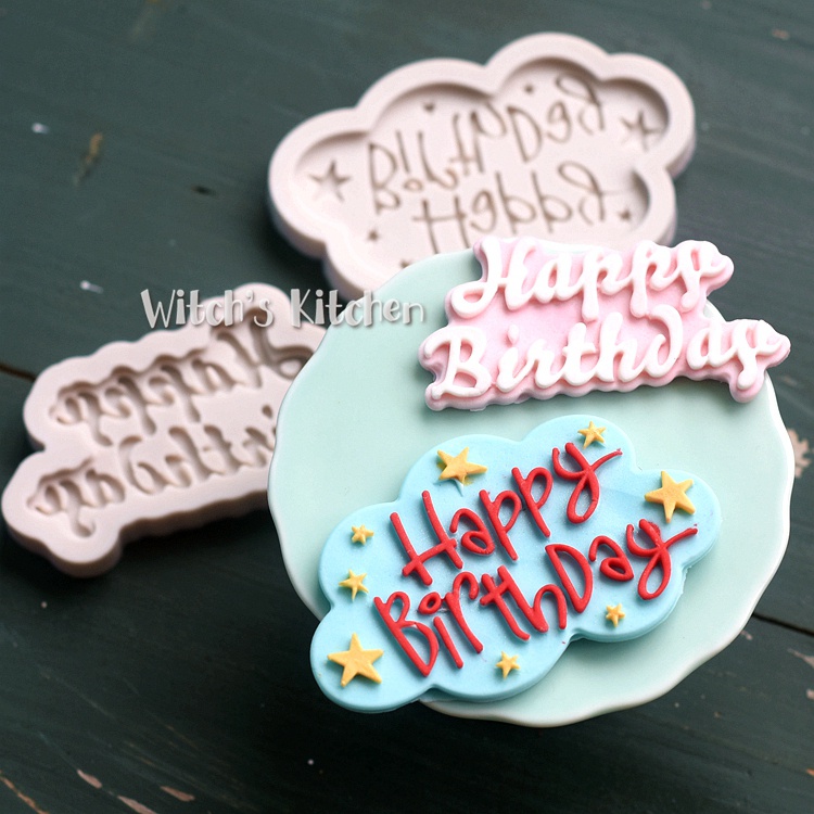 Khuôn Silicone Chữ Happy Birthday