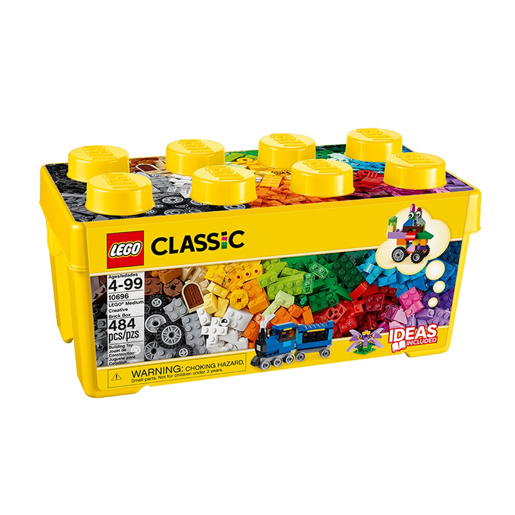 LEGO CLASSIC 10696 Thùng Gạch Trung Classic Sáng Tạo ( 484 Chi tiết) Đồ chơi lắp ráp sáng tạo