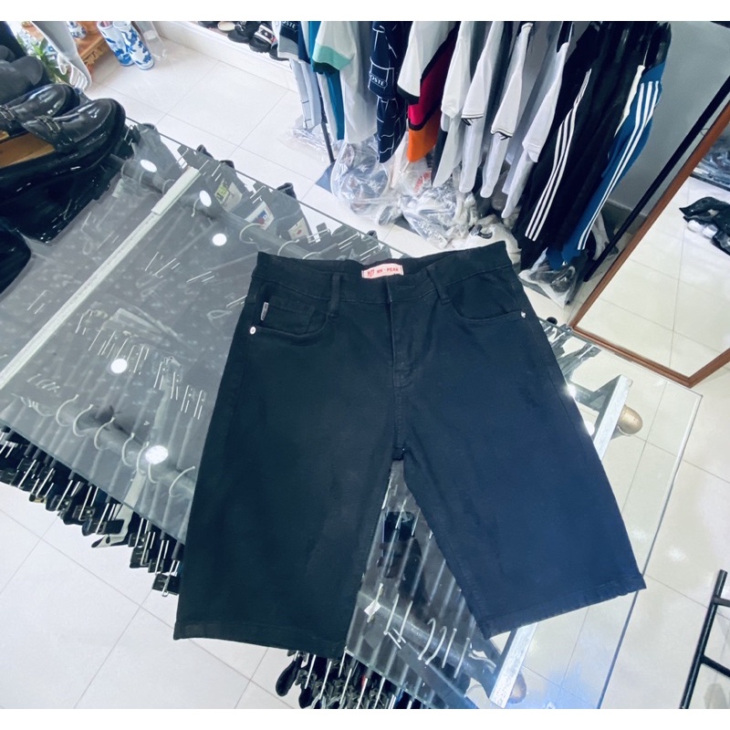 Quần short bò thời trang, Quần ngố nam hoạ tiết btshop từ 43 đến 70 kg