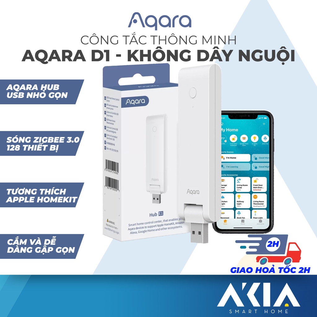 Aqara hub E1 phiên bản Quốc Tế - Bộ kích sóng Zigbee 3.0 dạng USB nhỏ gọn, gập 105 độ, hỗ trợ Apple Homekit