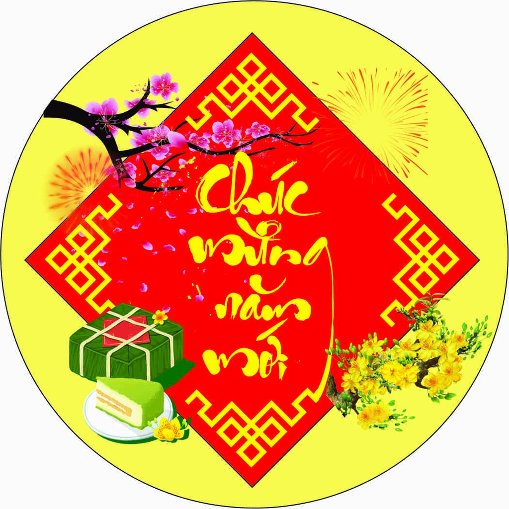 Tem tết dán nhãn sản phẩm