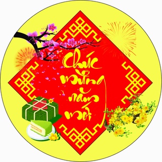 tem tết dán nhãn sản phẩm ( 12 cái )