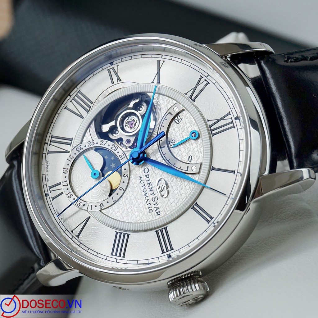 Đồng hồ nam Orient Star Mechanical Moon Phase Classic RE-AY0106S00B
