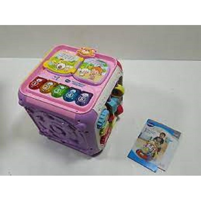 Đồ Chơi Trẻ Em Vtech - 80-183450 Activity Cube - Trò Chơi Tổng Hợp (Hồng)