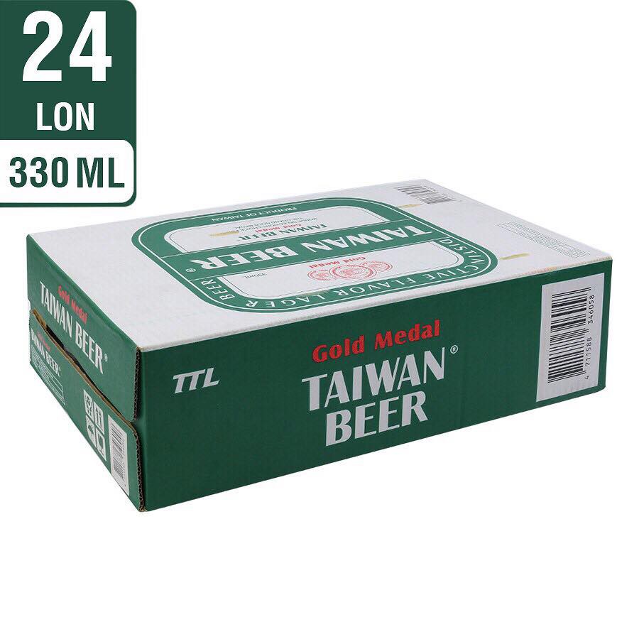 Bia Đài Loan - Taiwan Beer (thùng 24 lon)