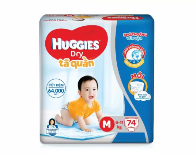 TÃ QUẦN HUGGIES L68/ M76/ XL62 / XXL56