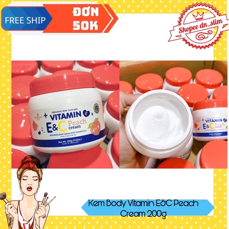 01 Hủ Kem Body Vitamin. Peach