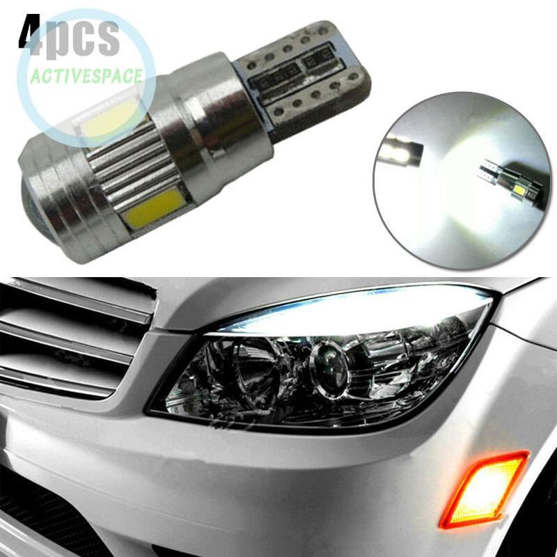 Bộ 4 Đèn Led 6000k 10 Bóng Cho Xe Mercedes-Benz W204