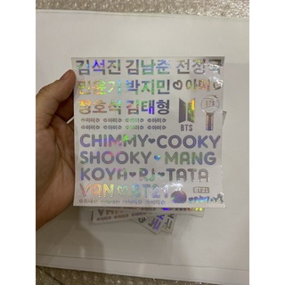 Sticker hologram BTS BT21 - hình dán phản quang