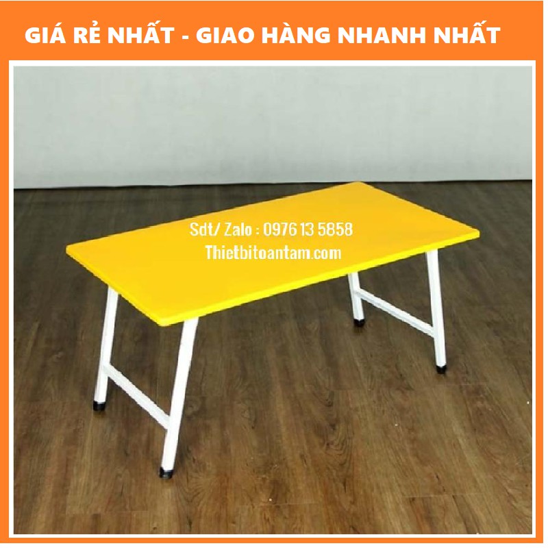 Bàn nhựa chân gấp - Bàn  mầm non chân sắt