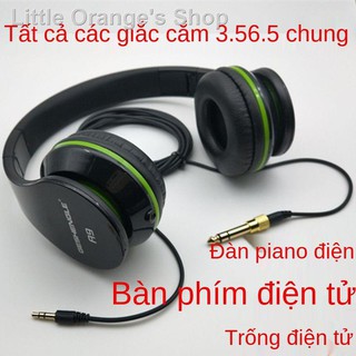 ◘۩✹tai nghe chuyên nghiệp âm thanh nổi tai nghe có dây di động đa năng trống điện tử piano kỹ thuật số Đầu 6.5mm