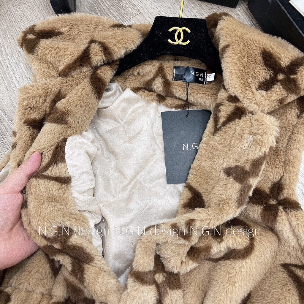 Áo gile lv lông mịn , Chất Lông Xịn Xò mặc lên SANG XỊN MỊN